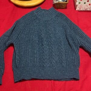 TIME AND TRU MOCK TURTLENECK SWEATER